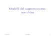 5 Lezione15/3/20041 Modelli del rapporto uomo- macchina