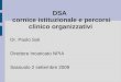 DSA cornice istituzionale e percorsi clinico organizzativi Dr. Paolo Soli Direttore Incaricato NPIA Sassuolo 2 settembre 2009