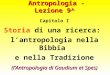 Antropologia - Lezione 9^ Capitolo I Storia di una ricerca: lantropologia nella Bibbia e nella Tradizione (lAntropologia di Gaudium et Spes)