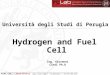 Università degli Studi di Perugia Hydrogen and Fuel Cell Ing. Giovanni Cinti Ph.D
