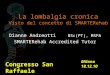 La lombalgia cronica Visto del concetto di SMARTERehab Dianne Andreotti BSc(PT), MSPA SMARTERehab Accredited Tutor Congresso San Raffaele Milano 18.12.10