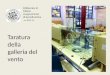 Taratura della galleria del vento Politecnico di Milano Insegnamento di Aerodinamica a.a 2012-13