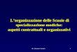Dr. Massimo Visintin Lorganizzazione delle Scuole di specializzazione mediche: aspetti contrattuali e organizzativi 1