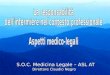 S.O.C. Medicina Legale – ASL AT Direttore Claudio Negro S.O.C. Medicina Legale – ASL AT Direttore Claudio Negro