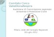 Comitato Civico ValleOlonaRespira Audizione VI Commissione regionale Ambiente e Protezione Civile Milano, sede del Consiglio Regionale 18 luglio 2012