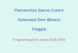 Parrocchia Sacro Cuore Salesiani Don Bosco Foggia Programmazione anno 2008-2009