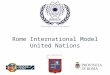 Rome International Model United Nations con il patrocinio di: