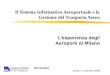 Il Sistema Informativo Aeroportuale e la Gestione del Trasporto Aereo Aeroporti di Milano SEA Handling Linate e Malpensa Lesperienza degli Aeroporti di