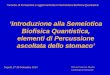 ‘Introduzione alla Semeiotica Biofisica Quantistica, elementi di Percussione ascoltata dello stomaco’ Dott.ssa Francesca Musella Cardiologo in formazione