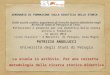 SEMINARIO DI FORMAZIONE SULLA DIDATTICA DELLA STORIA Dalle scuole umbre: esperienze di ricerche storico-didattiche negli Archivi di Stato di Perugia e