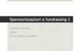 Sponsorizzazioni e fundraising 1 Francesca Comunello LUMSA Anno accademico 2014/2015