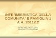 INFERMIERISTICA DELLA COMUNITA’ E FAMIGLIA 1 A.A. 2011\12 DOCENTE DOTT.SSA BOSCHETTI CRISTINA