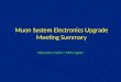 Muon System Electronics Upgrade Meeting Summary Alessandro Cardini / INFN Cagliari
