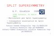 1 SPLIT SUPERSYMMETRY G.F. Giudice CERN Motivazioni per Split Supersymmetry Conseguenze osservative di Split Supersymmetry Arkani-Hamed Dimopoulos hep-th/0405159
