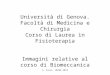 A. Fusco UNIGE 2013 Università di Genova. Facoltà di Medicina e Chirurgia Corso di Laurea in Fisioterapia Immagini relative al corso di Biomeccanica