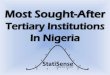 Most sought after tertiary institutions in nigeria