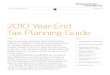 2010 year end tax planning