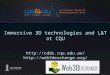 Immersive 3D technologies and learning and teaching at CQU