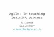 Agile In Teaching Learning Process