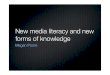 Lecture 3. New Media Literacy and New Knowledge