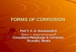 Forms of corrosion