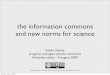 Information Commons and New Norms for Science