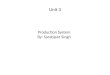 Operations Management: Production System