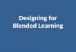 Blended Course Design