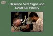 Baseline Vitals and SAMPLE History