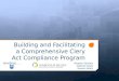 Building & Facilitating a Comprehensive Clery Compliance Program