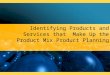 M9 L1 Products and Services That Make Up the Product Mix