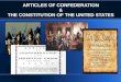 Articles of confederation and the U.S. Constitution