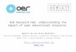 OER Research Hub: Understanding the impact of open educational resources