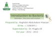 Introduction to bacteria, structure and function