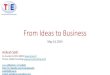 TiE Institute Workshop- Ideas to Business