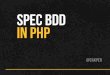 SpecBDD in PHP