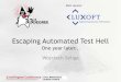 Escaping Automated Test Hell - One Year Later