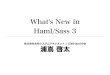 What's New in Haml/Sass 3