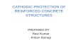 Cathodic protection of reinforced concrete structures