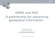 OGC standards relevant to ISPRS