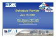 Schedule Review PMI