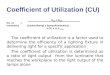 Coefficient of utilization (cu)