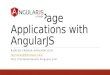 Single page applications with AngularJS