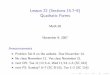 Lesson 22: Quadratic Forms