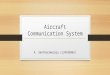 Aircraft communication-systems
