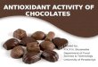 Antioxidant activity of chocolates