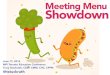 Meeting Menu Showdown (TorontoMEC2014)