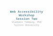 Web accessibility workshop 2