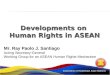 Developments on human rights in asean