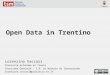 Open Data in Trentino - Corso Trentino School of Management (TSM)